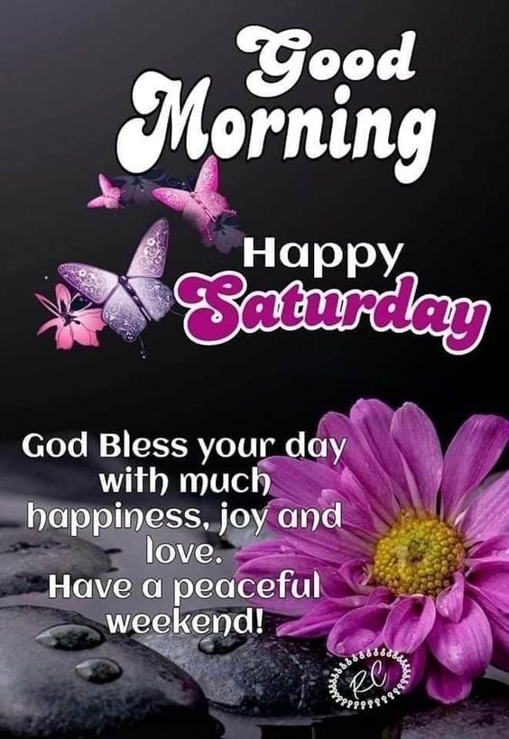Good Morning Happy Saturday God Bless You Image