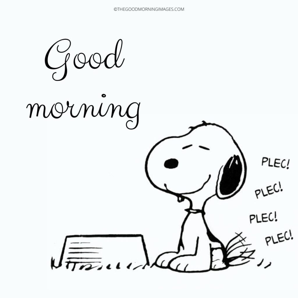 Good Morning Snoopy Best Photo