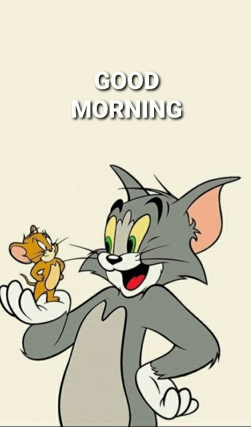 Cute Good Morning Tom And Jerry Photo