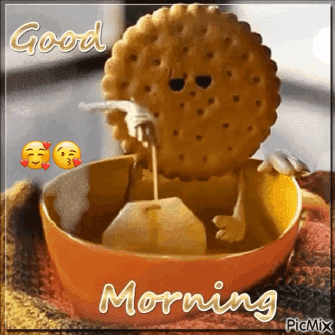 Good Morning Dip Tea Gif