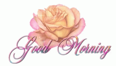 Good Morning Flowers Glitter Gif