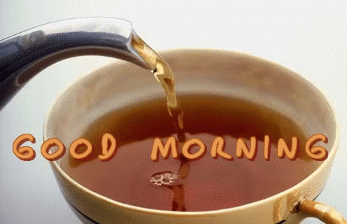 Good Morning Green Tea Gif