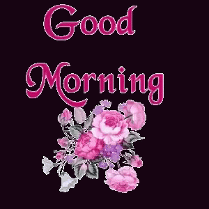 Good Morning Roses Glitter Gif