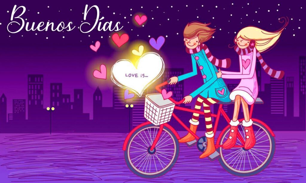 Love Couple Buenos Dias Image